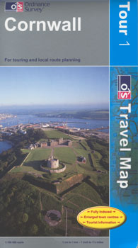 Cornwall Ordnance Survey Travel Map
